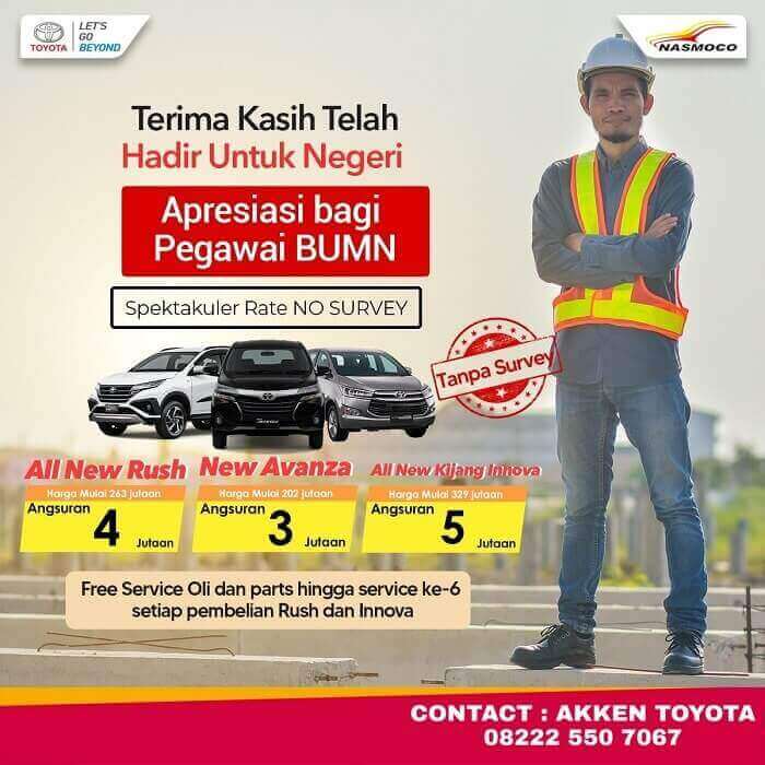 Promo Apresiasi Bagi Pegawai BUMN Di Dealer Toyota Klaten