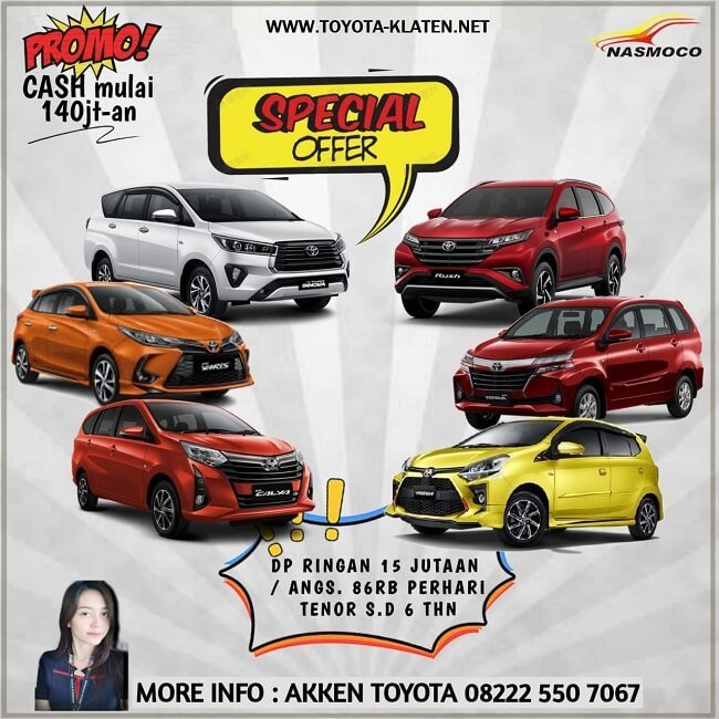 Promo Beli Mobil Toyota DP & Angsuran Murah Di Toyota Klaten