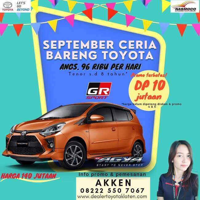 Promo September Ceria Turun Harga PPNBM Di Toyota Klaten